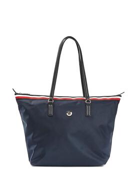 Borsa Tommy Hilfiger Poppy Blu Navy per Donna