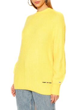 Pullover Tommy Jeans Lofty Yarn Giallo Donna