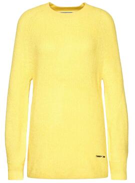 Pullover Tommy Jeans Lofty Yarn Giallo Donna
