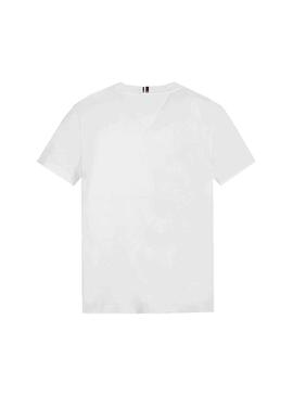 T-Shirt Tommy Hilfiger TH Logo Bianco Bambino