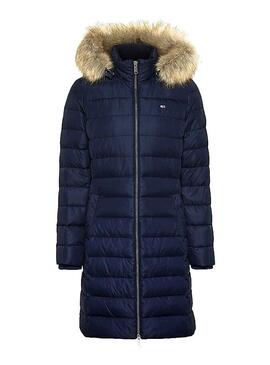 Giacca Tommy Jeans Essential Hooded Blu Navy Donna