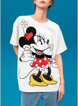 T-Shirt Levis x Disney Bianco Minnie per Donna