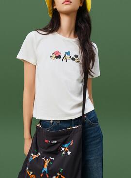 T-Shirt Levis x Disney and Friends Bianco Donna