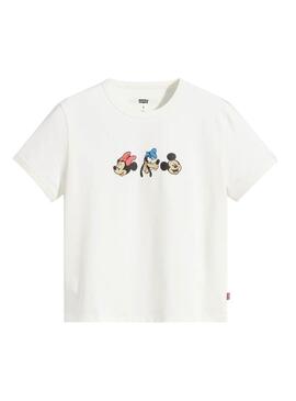 T-Shirt Levis x Disney and Friends Bianco Donna