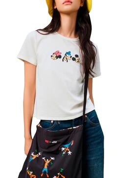 T-Shirt Levis x Disney and Friends Bianco Donna