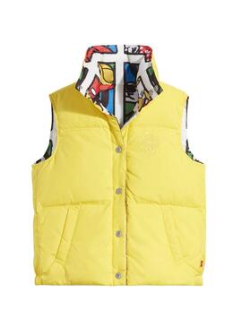 Gilet Levis x Disney Reversibile Giallo Donna