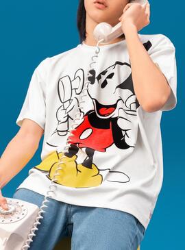 T-Shirt Levis x Disney Mickey Bianco per Uomo