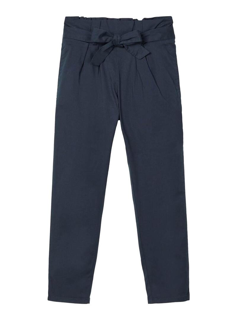 Pantaloni Name It Thilde Blu Navy per Bambina