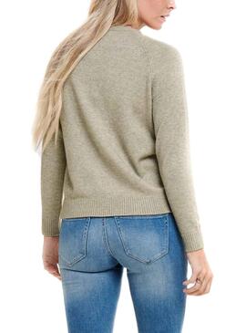 Pullover Only Lesly Kings Beige per Donna