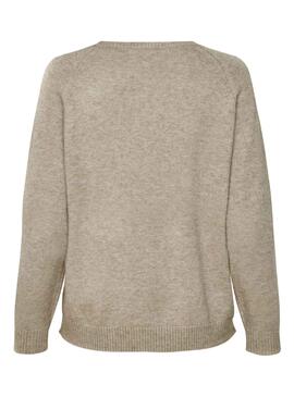 Pullover Only Lesly Kings Beige per Donna