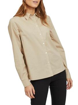 Camicia Vila Vigami Beige per Donna