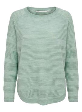 Pullover Only Caviale Verde per Donna