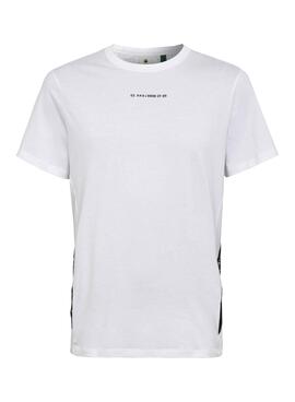 T-Shirt G-Star Sport Tape Bianco per Uomo