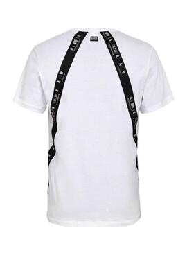 T-Shirt G-Star Sport Tape Bianco per Uomo