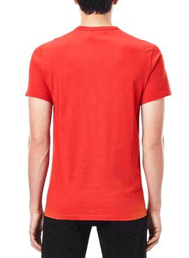 T-Shirt G-Star Raw Compact Rosso per Uomo