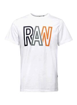 T-Shirt G-Star Raw Compact Bianco per Uomo