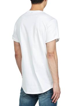 T-Shirt G-Star Lash Bianco per Uomo
