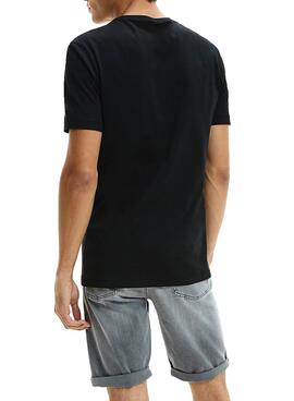 T-Shirt Calvin Klein orizzontale Nero per Uomo