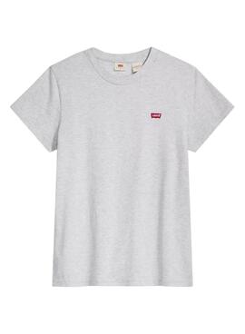 T-Shirt Levis Perfect Tee Orbit Grigio per Donna