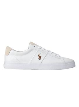 Sneaker Polo Ralph Lauren Tela Bianco Uomo