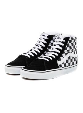 Sneaker Vans Sk8-Hi Checkerboard Nero