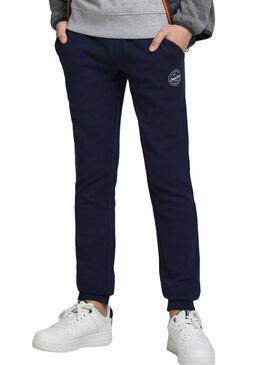 Pantaloni Jack & Jones Gordon Blu Navy per Bambino