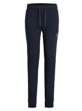 Pantaloni Jack & Jones Gordon Blu Navy per Bambino