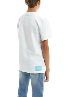 T-Shirt Calvin Klein Istituzional Bianco Bambino