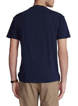 T-Shirt Polo Ralph Lauren Orso Blu Navy per Uomo