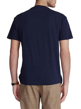 T-Shirt Polo Ralph Lauren Orso Blu Navy per Uomo