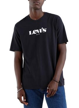T-Shirt Levis Relaxed Tee Nero per Uomo
