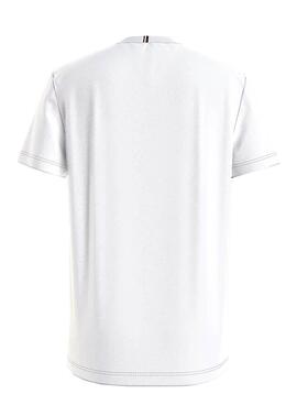 T-Shirt Tommy Hilfiger Essential Logo Bianco Bambino