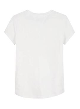 T-Shirt Tommy Hilfiger Essential Bianco per Bambina
