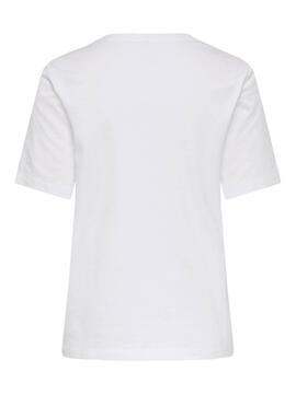 T-Shirt Only Lonnie Bianco per Donna