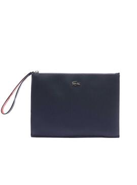 Borsa Lacoste Clutch Anna Blu Navy per Donna