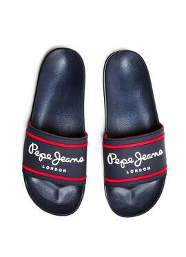 Flip flops Pepe Jeans Slider Blu Navy per Uomo