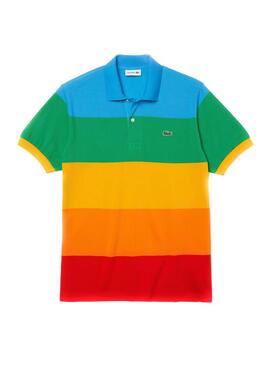 Polo Lacoste Polaroid Multicolor per Uomo