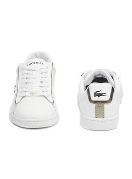 Sneaker Lacoste Carnaby Evo Bianco per Donna