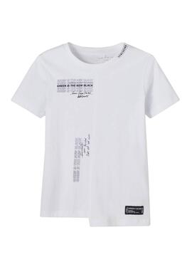 T-Shirt Name It Bandal Bianco per Bambino