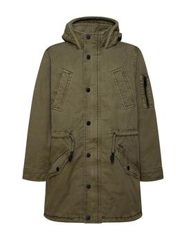 Parka Pepe Jeans Dave Verde per Bambino