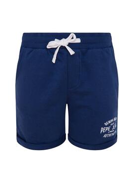 Bermuda Pepe Jeans Charlie Blu Navy per Bambino