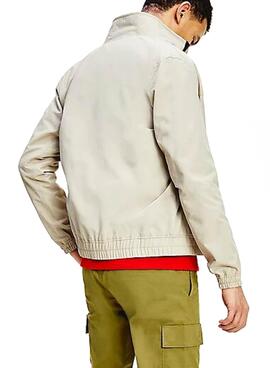 Giacca Tommy Jeans Casual Bomber Beige Uomo
