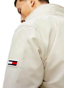 Giacca Tommy Jeans Casual Bomber Beige Uomo