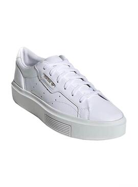 Sneaker Adidas Sleek Super Bianco per Donna