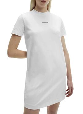Vestito Calvin Klein Micro Bianco per Donna