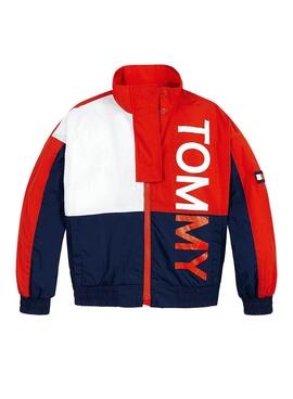 Giacca Tommy Hilfiger Bold Rosso per Bambino