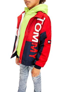 Giacca Tommy Hilfiger Bold Rosso per Bambino