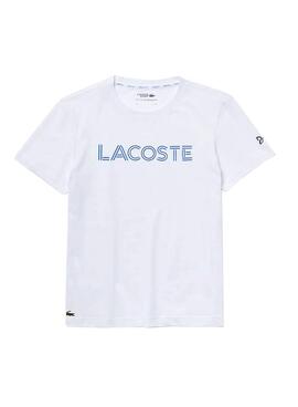 T-Shirt Lacoste x Novak Djokovic Bianco Uomo