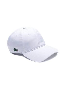 Berretto Lacoste Sport Taffetà Bianco per Uomo