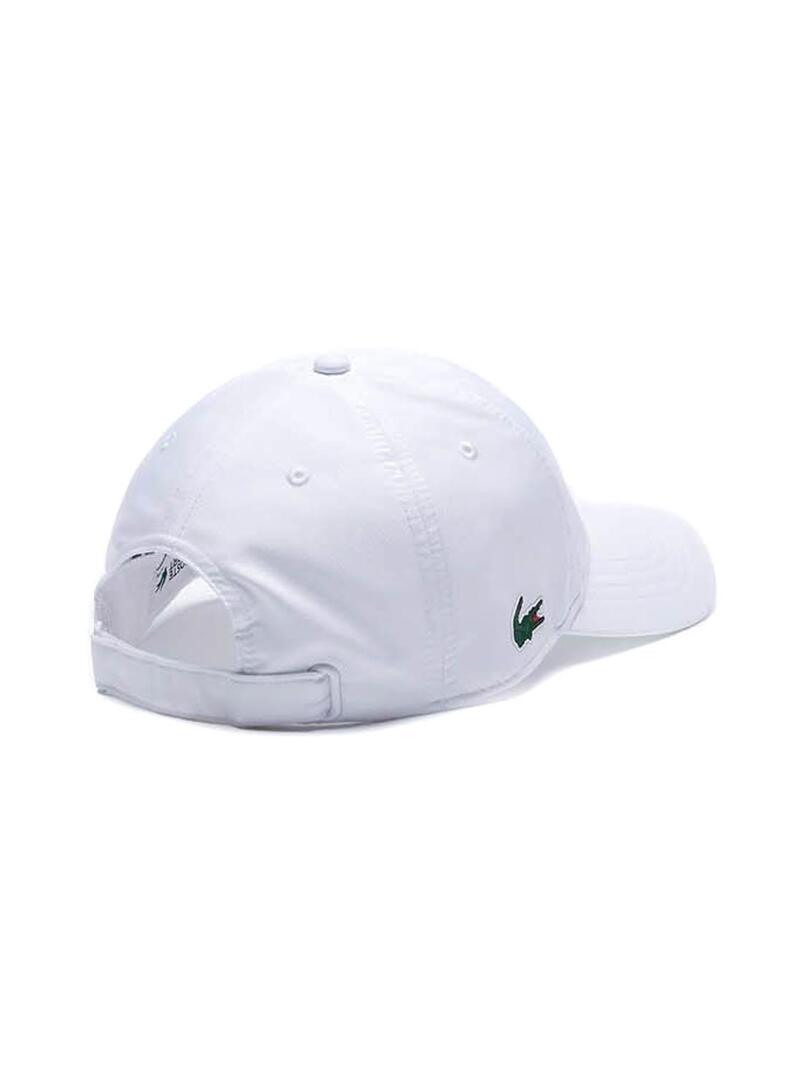 Berretto Lacoste Sport Taffetà Bianco per Uomo